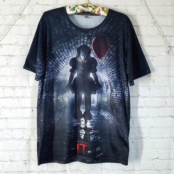 Other - Stephen Kings IT Pennywise the Clown Double Side Print Unbranded Mens Size 2XL